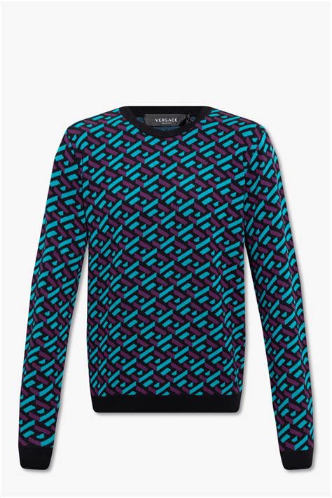 versace pattern sweater heren